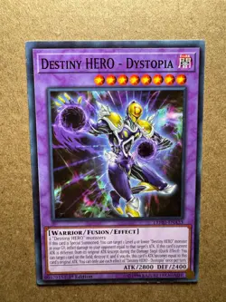 Destiny HERO - Dystopia LEHD-ENA33 Legendary Hero Decks 1st Ed Yugioh - Image 1
