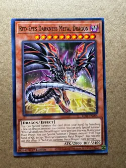Red-Eyes Darkness Metal Dragon LDS1-EN004 Legendary Duelists Yugioh 1st Edition - Image 1