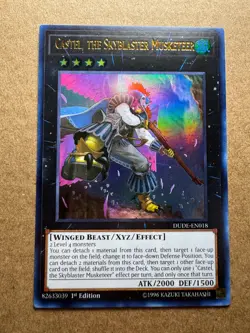 Castel, the Skyblaster Musketeer DUDE-EN018 Duel Devastator 1st Edition Yugioh - Image 1