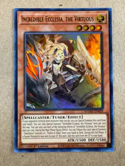 Incredible Ecclesia, the Virtuous MAMA-EN059 1st Edition Yugioh NM - Image 1