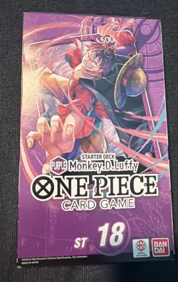 One Piece TCG ST-18 Monkey D. Luffy Starter Deck Purple English New Sealed - Image 1
