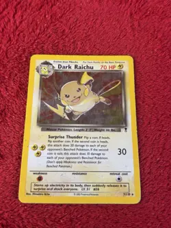 Dark Raichu 7/110 Legendary Collection Holo Wotc Pokemon Card Played - Image 5