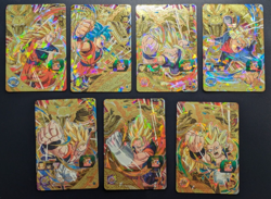 Super Dragonball Heroes SET 7 Cards UM1-CP1 - UM1-CP7 Son Goku Vegeta Trunks DBH - Image 1