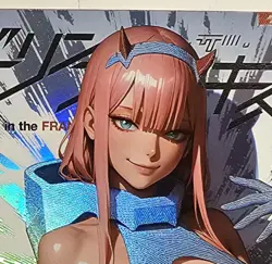 Zero Two Darling In The Franxx Sexy Anime Waifu Comic Card - Image 1