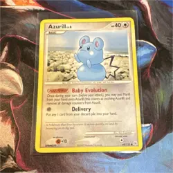 Pokemon TCG Azurill 69/130 Diamond & Pearl Basic 40 HP 2007 Common Card - Image 1