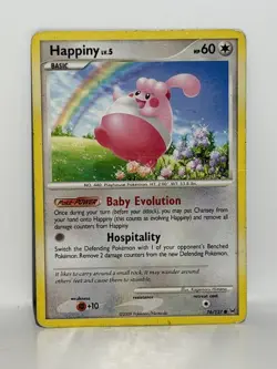 Happiny 76/127 Pokemon Card TCG Platinum Non Holo MP - Image 1