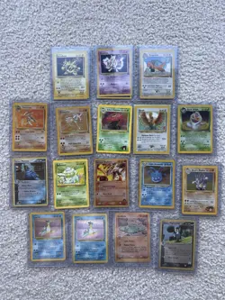 Pokemon Card Lot - 17 Cards, Great Condition, Mostly Fossil And Holo - Image 1