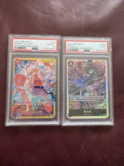 Monkey.D.Luffy OP05-119 Awakening of the New Era PSA 10 W Bonus Card PSA 9!! - Image 1