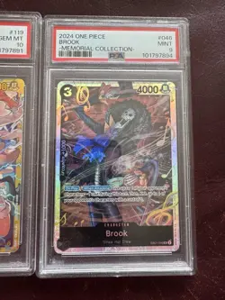 Monkey.D.Luffy OP05-119 Awakening of the New Era PSA 10 W Bonus Card PSA 9!! - Image 3