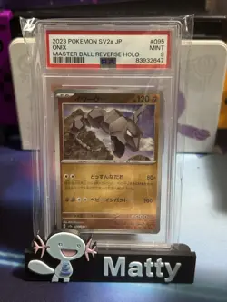 PSA 10 Onix 095/165 Master Ball Reverse Holo 151 Pokemon Card Japanese #995 - Image 1
