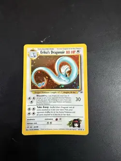 Pokemon Gym Heroes Erika's Dragonair Pokemon Card 80 HP Holo 4/132 - Image 1