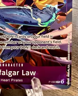 Trafalgar Law (Illustration Box Vol.6) P-093 One Piece Promotion Cards Foil NM - Image 4