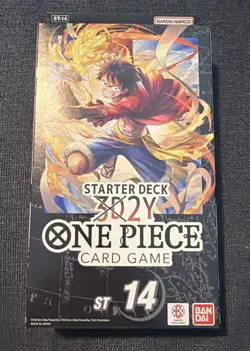 ONE PIECE CARD GAME 3D2Y STARTER DECK (ST-14) 51 Cards ENGLISH SEALED - Image 1