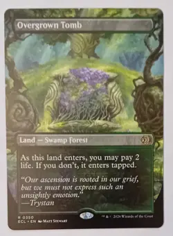 Showcase Overgrown Tomb. 0350. Lorwyn Eclipsed. MTG - Image 1