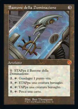 MTG STAFF OF DOMINATION 56 FOIL EXC - BASTONE DELLA DOMINAZIONE - BRR IT - Image 1