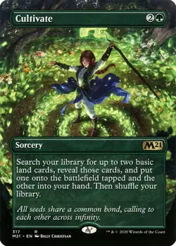 Cultivate (Borderless Alternate Art) [Core Set 2021] - Image 1