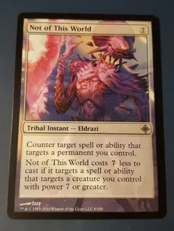 1x NOT OF THIS WORLD - Rise of the Eldrazi - MTG Magic the Gathering - Image 1