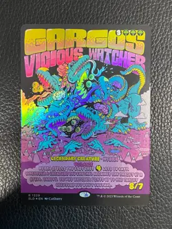 Gargos, Vicious Watcher (BORDERLESS FOIL) - Secret Lair Magic/MTG - Image 1