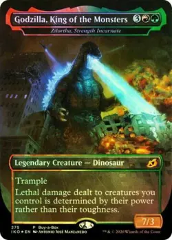 1x GODZILLA, KING OF THE MONSTERS - Promo - MTG - Magic the Gathering Zilortha - Image 1
