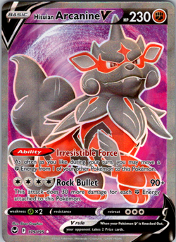 Hisuian Arcanine V - 179/195 - Pokemon TCG Silver Tempest - NM - Image 1