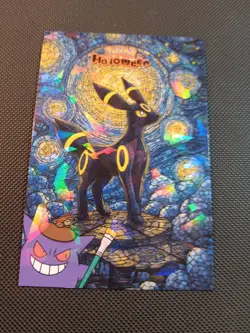 Pokemon 2025 Card Database Halloween Set Umbreon Van Gogh Cracked Ice Holo Peru - Image 1