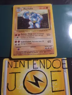 Machoke 34/102 Pokemon Card - Base Set Unlimited - Uncommon - 1999 WOTC - HP - Image 1