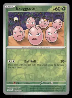 Exeggcute SV: Scarlet & Violet 151 #102/165 Common Reverse Holo Pokemon NM - Image 1