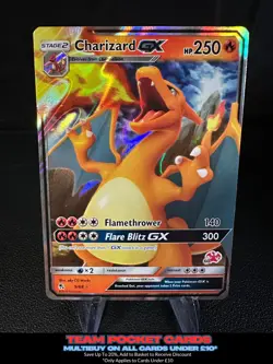 Charizard Gx 9/68 Battle Acadamy Stamp, Hidden Fates, Pokemon, NM - Image 1