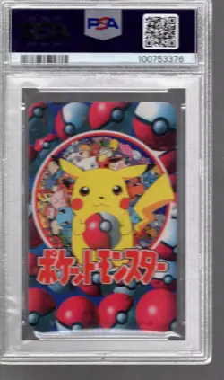 1998 Pikachu Pokemon Televi-Kun P/C Ace of Clubs PSA 5 - Image 2