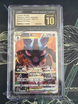 CGC 10 Pristine JPN Lucario VStar SAR s12a VStar Universe 226/172 Pokemon - Image 1