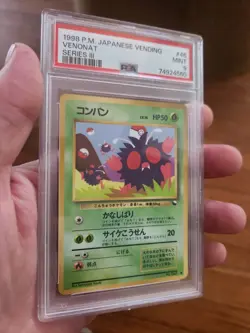 1998 Pokemon Japanese Vending Series III Venonat #048 PSA 9 - POP 76 - Image 1