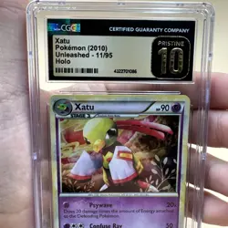 2010 Pokemon Heart Gold Soul Silver Unleashed Xatu 11/95 Holo CGC Pristine 10 - Image 2