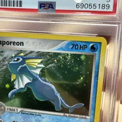 2006 Pokemon Pop Series 3 Vaporeon 2006 6/17 Holo PSA 9 Mint - Image 5