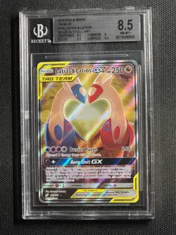 BGS 8.5 Latias & Latios GX (Alternate Full Art) Holo 170/181 Sm-Team Up Pokemon - Image 2