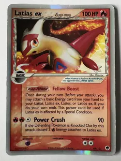Latias ex 95/101 Delta Species Dragon Frontiers Rare Holo ex Pokemon TCG - NM - Image 1