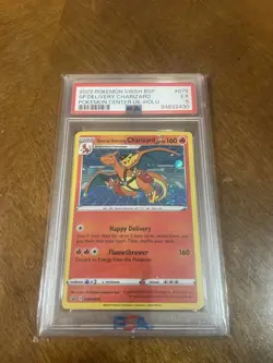 Pokemon Center UK Exclusive Special Delivery Charizard SWSH075 Promo PSA 5 - Image 1