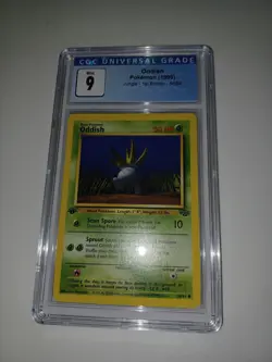 Pokemon Jungle Oddish 1999 1st Edition CGC 9 Free Shipping - Image 1