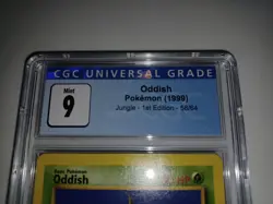 Pokemon Jungle Oddish 1999 1st Edition CGC 9 Free Shipping - Image 2