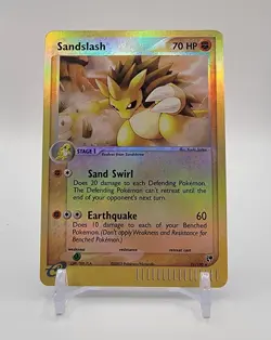 Pokemon TCG Reverse Holo Rare Sandslash 21/100 Sandstorm - Image 1