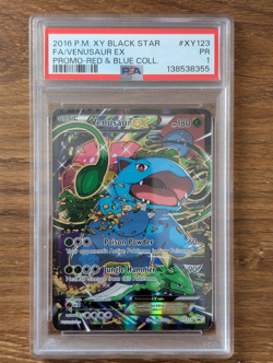 2016 Pokemon Red Blue Collection PSA 1 Venusaur EX Holo #XY123 Black Star Promo - Image 1