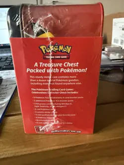 Pokemon 25th Anniversary TCG Celebrations Treasure Lunch Box Tin New Sealed 820650809415 - Image 4