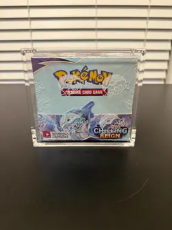 Pokemon Chilling Reign Factory Sealed Booster Box With Acrylic Case - Image 1