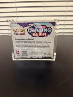Pokemon Chilling Reign Factory Sealed Booster Box With Acrylic Case - Image 4