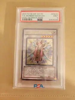 PSA 9 - YUGIOH - 2011 - EXVC-EN040 - T. G. WONDER MAGICIAN - FIRST - ULTIMATE - Image 1