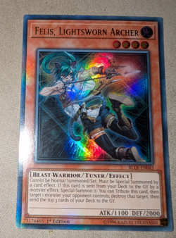 Yugioh - Felis, Lightsworn Archer BLLR-EN043 1st Edition - Image 1