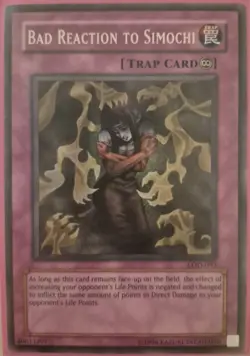 YuGiOh Bad Reaction to Simochi LOD-093 - Image 1