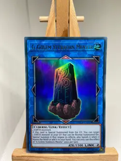 G Golem Stubborn Menhir - Ultra Rare 1st Edition BLCR-EN043 - NM - YuGiOh - Image 1