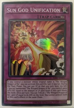 YuGiOh Sun God Unification Super Rare LED7-EN007 - Image 1