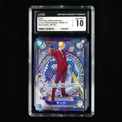 CGC 10 GEM MINT 2025 One Piece JPN Sanji OP06-119 SEC - Image 2