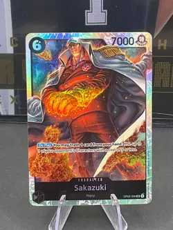 One Piece TCG Sakazuki OP02-099 SR Paramount War - Image 1